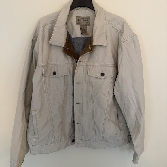 L.L. Bean Other - L.L.Bean Beige Khaki Vintage Jacket Men's Size X-Large 4 Pockets‎